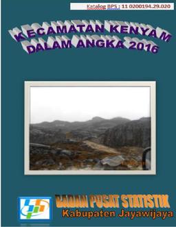 Kecamatan Kenyam Dalam Angka 2016